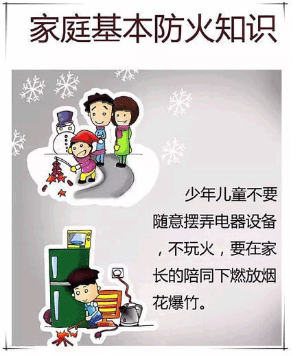 家庭火災(zāi)基本常識